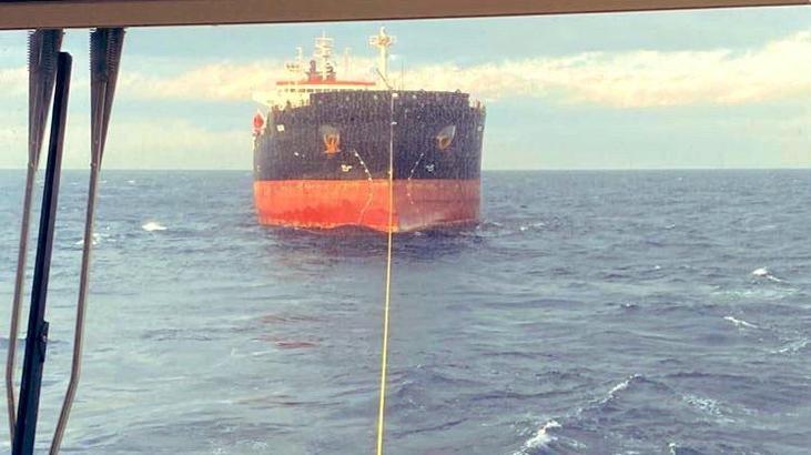 Çanakkale Boğazı’nda sürüklenen tanker kurtarıldı