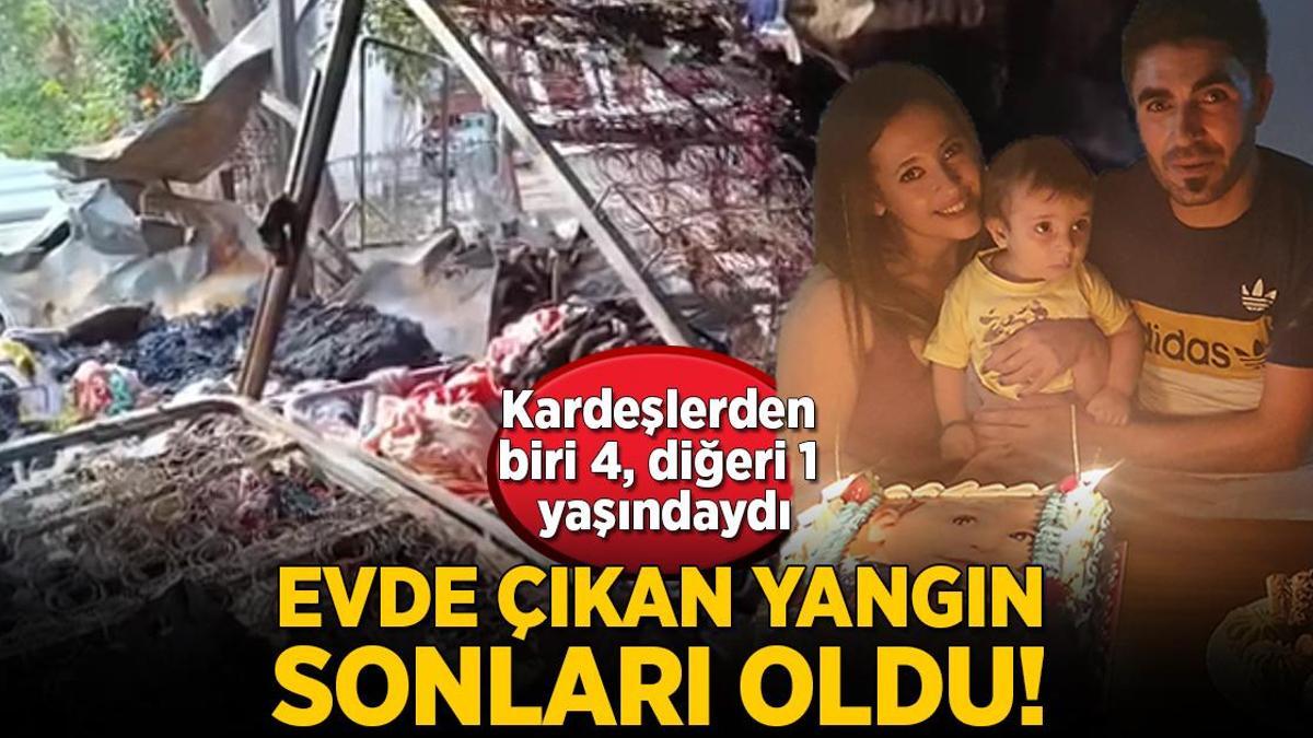 Hatay’da korkunç olay! 2 çocuk evde çıkan yangında hayatını kaybetti