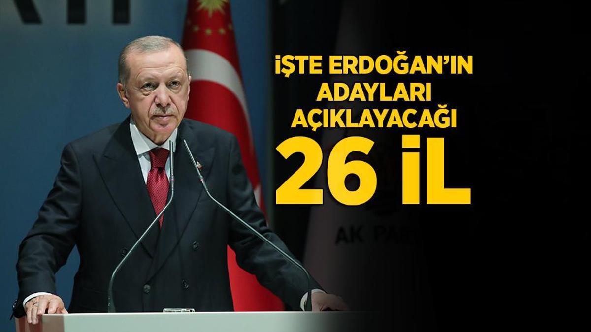 Son dakika…AK Parti’nin İstanbul dahil 26 ilde belediye başkan adayları belli oluyor! Gözler Erdoğan’ın açıklamasında