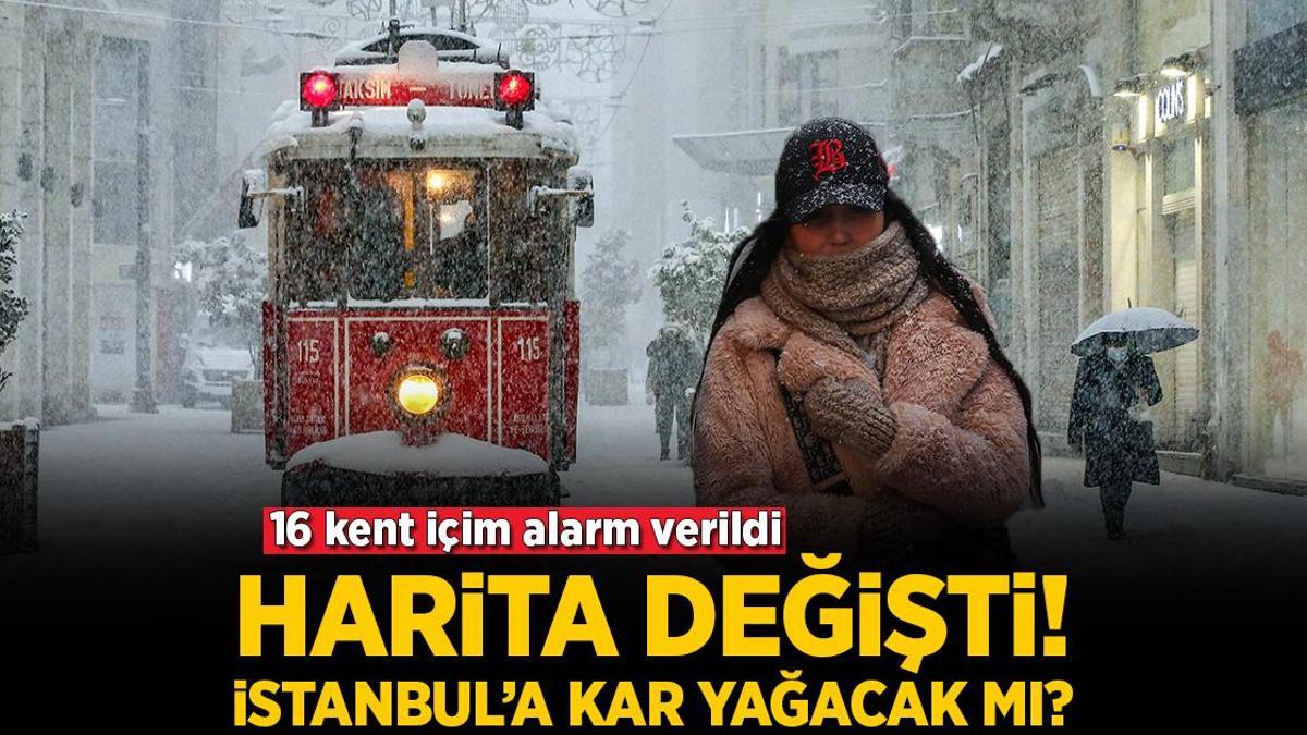 Son dakika… Meteoroloji’den peş peşe uyarı geldi! İstanbul’a kar yağacak mı? 16 kentte alarm verildi