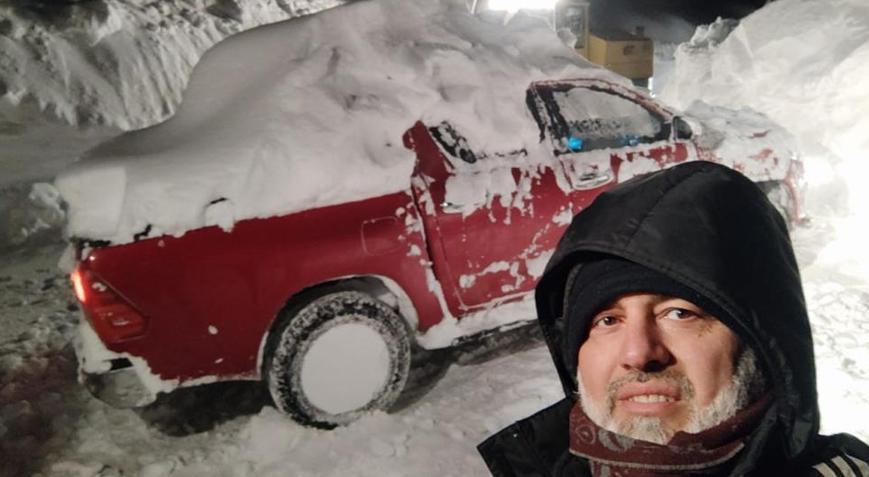 Yer: Artvin! Karda kaybolan aracını 4 gün sonra buldu
