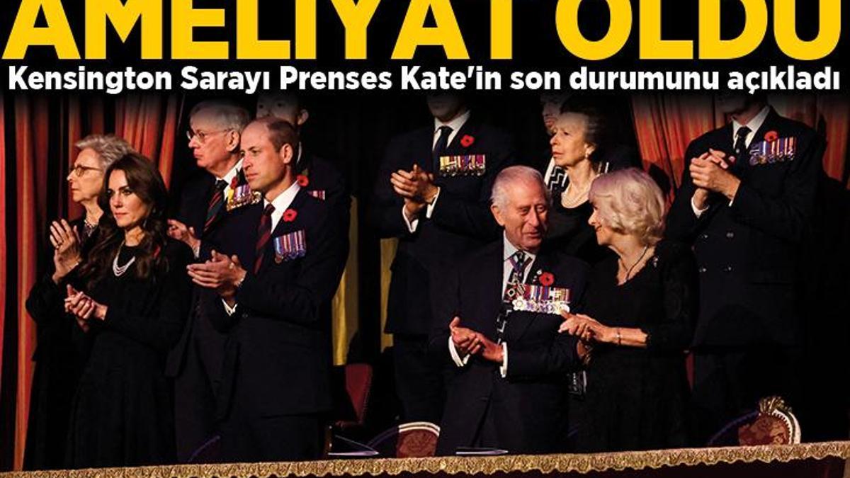 Prens William’ın eşi Kate ameliyat oldu! Kensington Sarayı son durumunu açıkladı