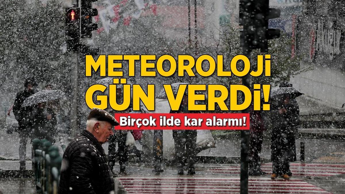 Meteoroloji gün verdi! Birçok ilde kar alarmı