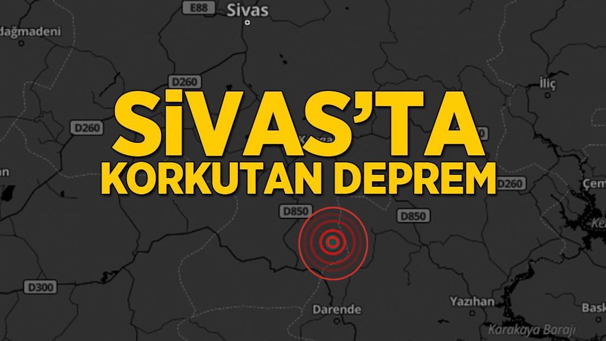 Son dakika… Sivas’ta 4.4 büyüklüğünde deprem