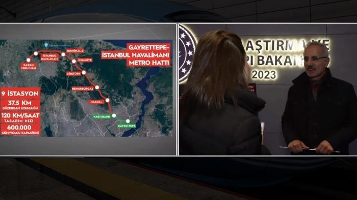 Gayrettepe Metro Hattı açılıyor! Bakan Uraloğlu: İstanbul Havalimanı’na yarım saatte gidilecek