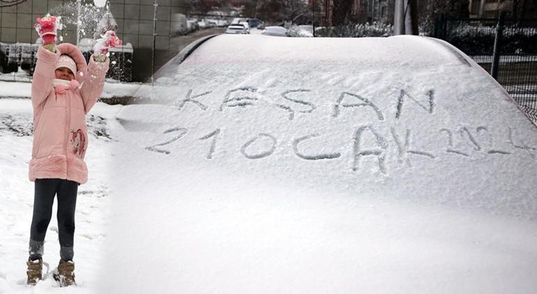 Balkanlardan geldi, İstanbul'un kapısına dayandı! Kent beyaza büründü