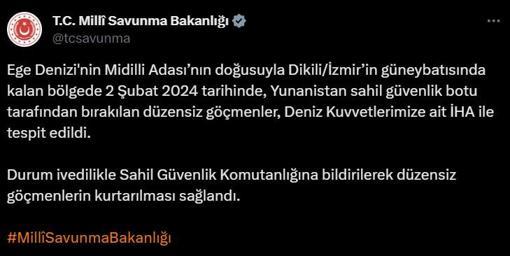 Ege Denizi'nde sıcak görüntüler! İHA ile tespit edildi, harekete geçildi