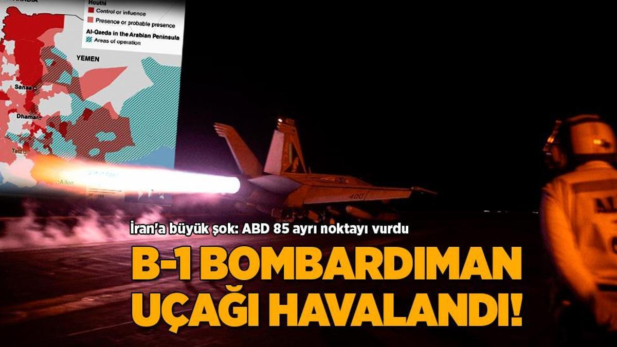 Gazze’deki savaşta son dakika… B-1 bombardıman uçağı havalandı! İran’a büyük şok: 85 ayrı nokta vuruldu