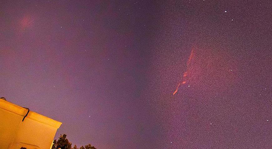 Yer: Bodrum! Gökyüzünde gizemli görüntü: ‘Kızıl Cin’ göründü