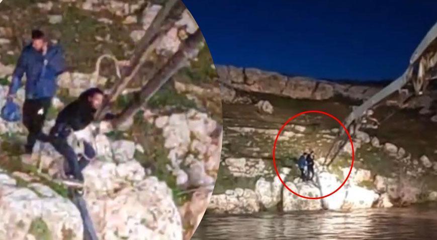 Şanlıurfa’da can pazarı! Beton pompasının hortumu ile kurtuldular