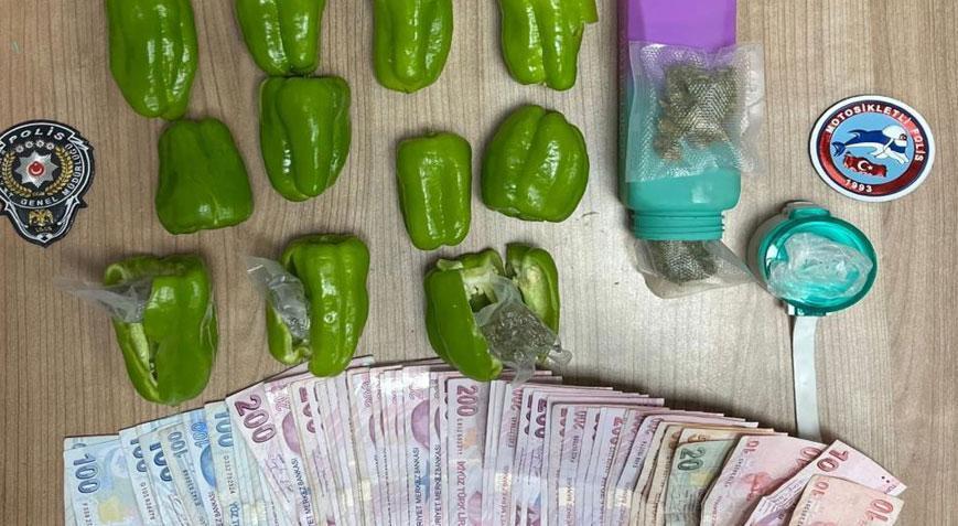 Yer: Sarıyer! Dolmalık biberlerin içinden uyuşturucu çıktı