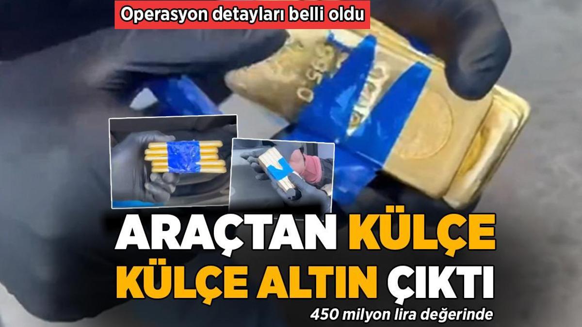 Kaçak külçe altın operasyonu! 450 milyon lira değeri var, 3 kişi yakalandı