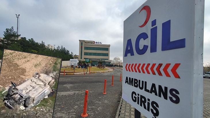 Diyarbakır’da taziye dönüşü otomobil şarampole yuvarlandı: 1 ölü, 1 yaralı