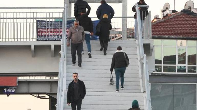 Metrobüs durağında 45 günlük çalışma