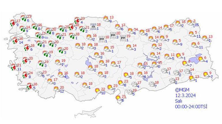 Meteoroloji'den uyarı geldi! Salı gününe dikkat: Kuvvetli yağmur ve kar