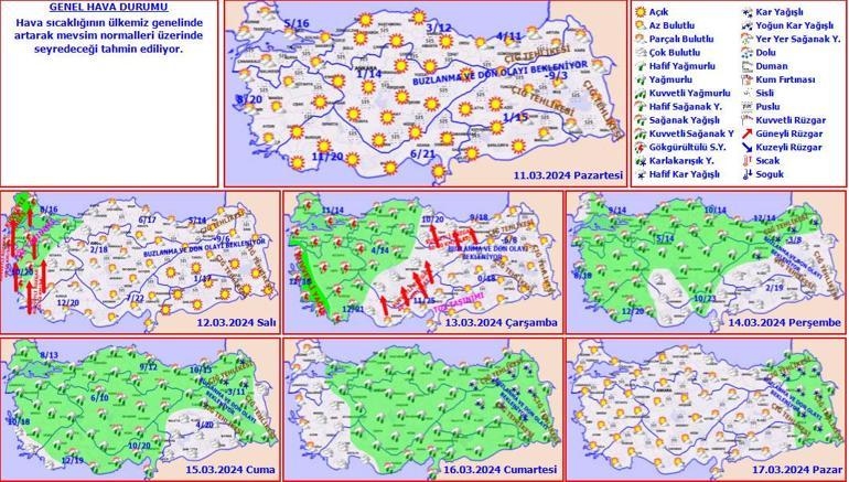 Son dakika… Meteoroloji saat verdi! Sağanak ve kar geri geliyor