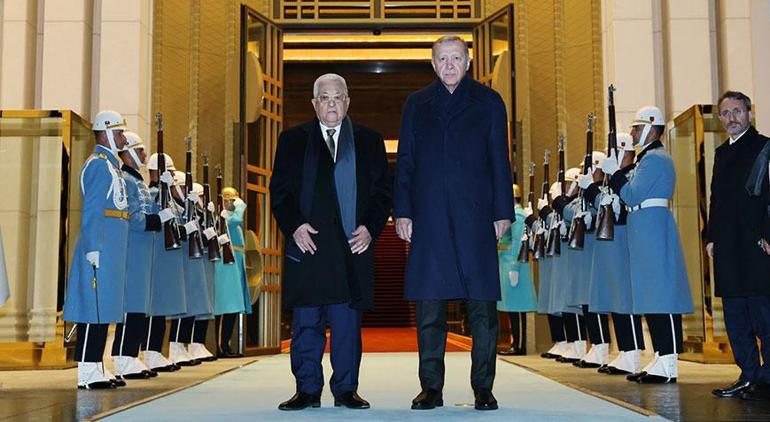 Son dakika: Filistin Devlet Başkanı Türkiye'de! Erdoğan'dan önemli açıklamalar