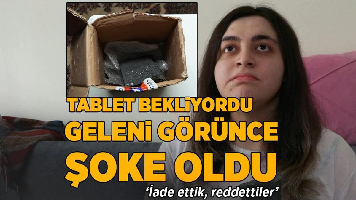 İnternetten 20 bin liralık tablet sipariş etti, paketten çıkanı görünce şoke oldu