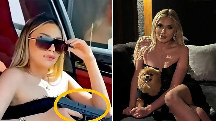 Otomobilde tabancayla poz veren sosyal medya fenomeni gözaltına alındı