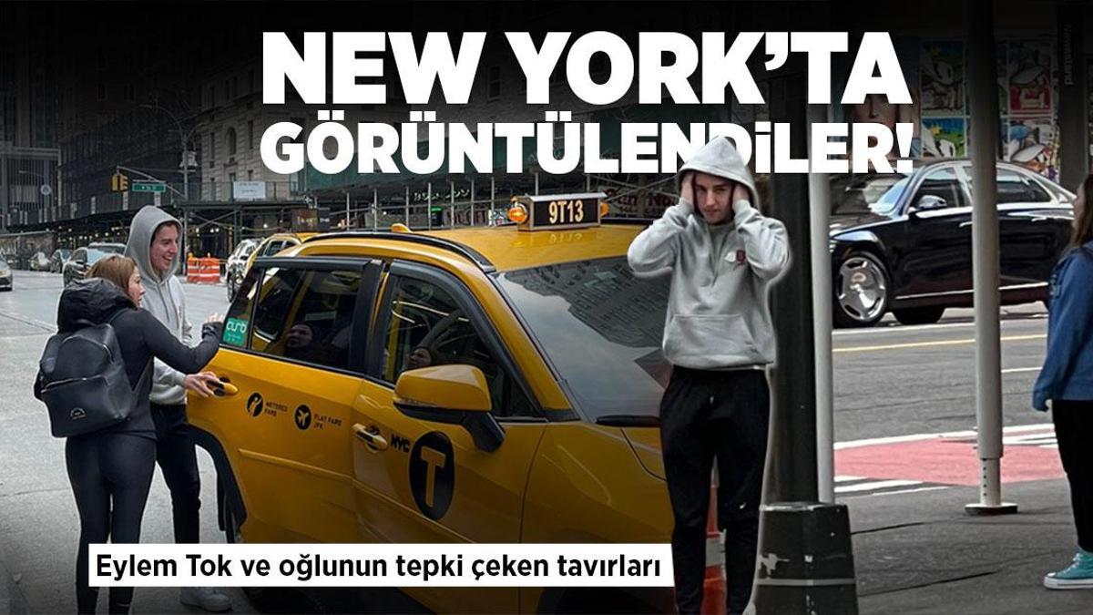 Eylem Tok ve oğlu Timur Cihantimur New York sokaklarında! Görgü tanığı konuştu