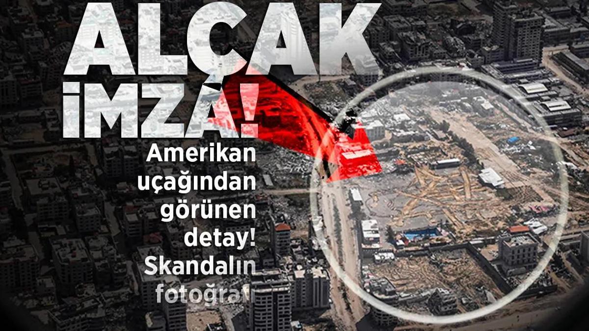 Gazze’deki savaşta son dakika… ABD uçağından görünen detay! Filistin topraklarına alçak imza