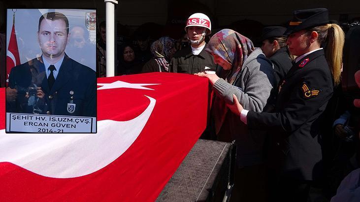 Şehit Ercan Güven son yolculuğuna uğurlandı