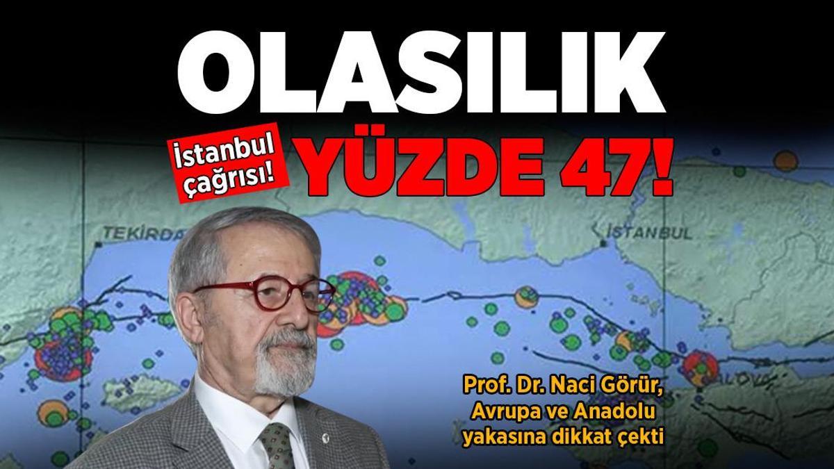 Prof. Dr. Naci Görür’den İstanbul çağrısı! ‘Olasılık Yüzde 47’ dedi, riskli bölgeleri paylaştı