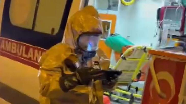 Sağlık görevlileri özel koruyucu kıyafet giydi! Acil servis ‘izole hastalar’ nedeniyle kapatıldı