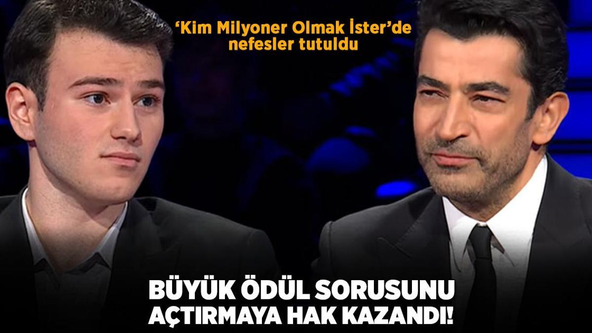 ‘Kim Milyoner Olmak İster’de heyecanlı anlar! Yarışmacı büyük ödül sorusunu açtırmaya hak kazandı