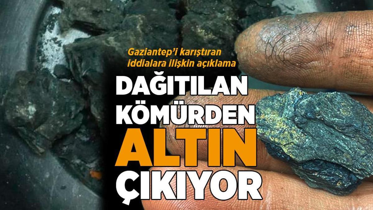 Gaziantep’i karıştıran olay! ‘Dağıtılan kömürden altın çıkıyor’ iddiası