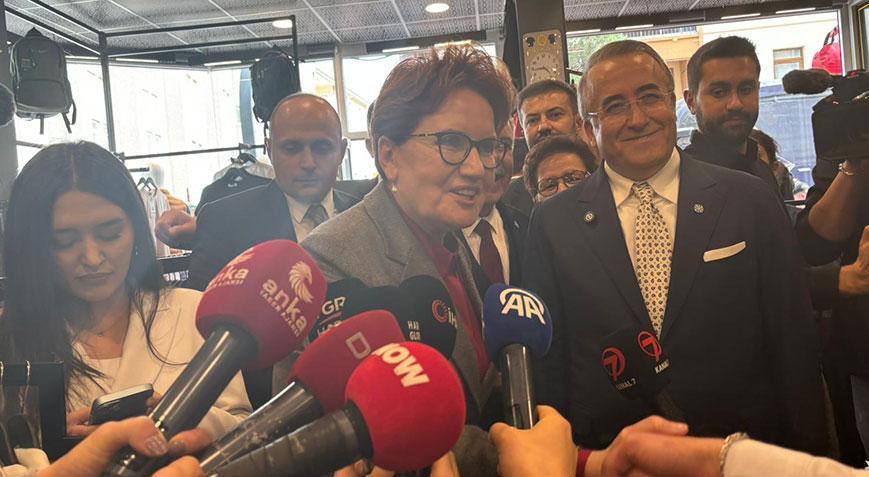 Meral Akşener Gölbaşı’nda esnaf ziyaretinde bulundu