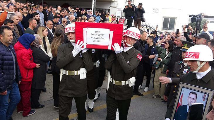 Şehit Ercan Güven son yolculuğuna uğurlandı