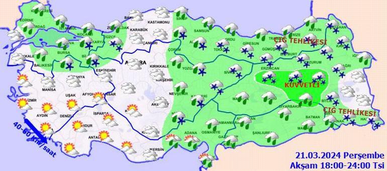 Ankara'da kar yağışı başladı! Meteoroloji haritayı güncelledi, işte il il hava durumu tahminleri...