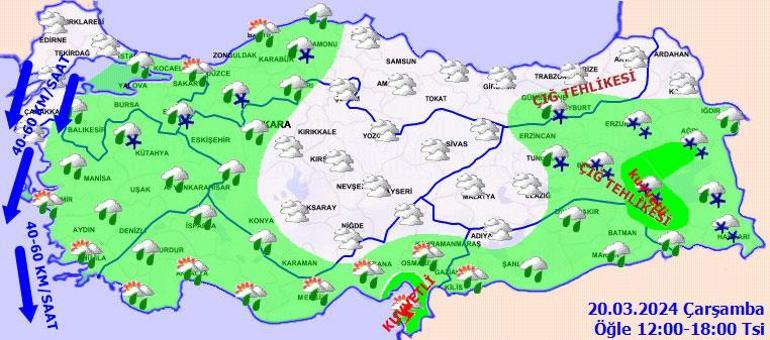 Son dakika... Meteoroloji yeni haritayı paylaştı! İşte il il kar ve yağmur beklenen yerler...