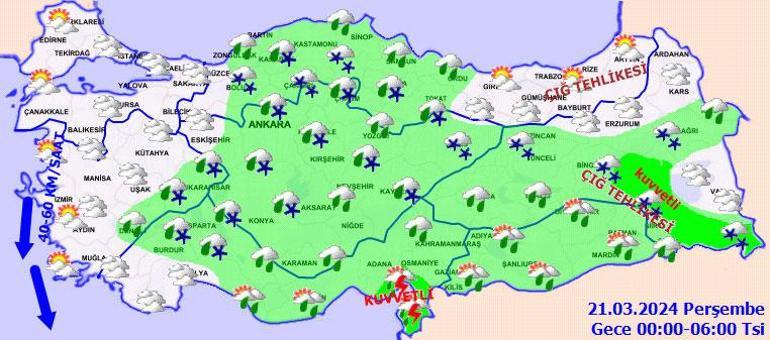 Son dakika... Meteoroloji yeni haritayı paylaştı! İşte il il kar ve yağmur beklenen yerler...