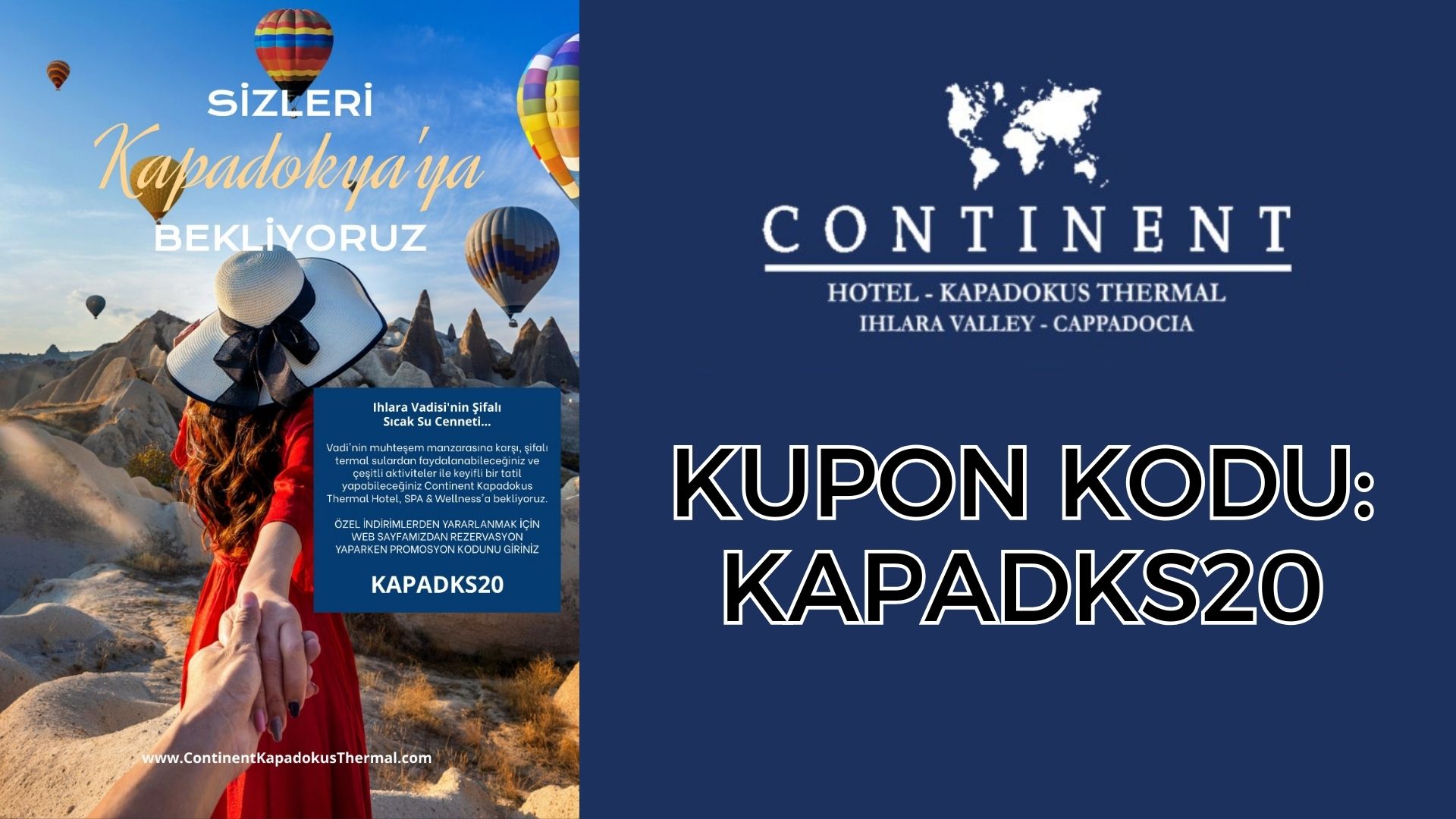 CONTINENT KAPADOKUS THERMAL HOTEL KAPADOKYA’DA MİSAFİRLERİNİ AĞIRLAMAYA BAŞLADI