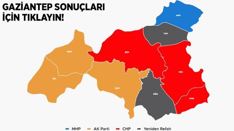 Gaziantep'te Fatma Şahin yeniden seçildi! İşte ilçelerindeki sonuçlar