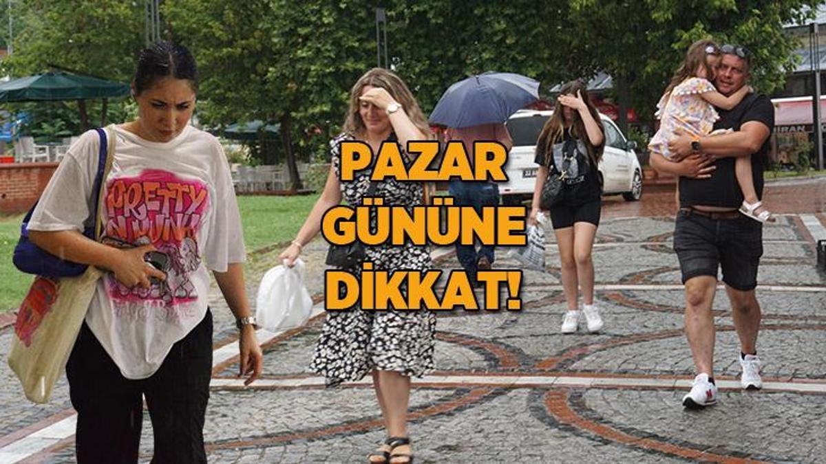 Meteoroloji hava durumu raporunu paylaştı: Pazar gününe dikkat! Havalar değişecek