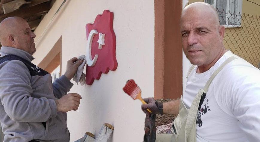 Köydeki tüm evleri boyama vaadi veren muhtardan haber var! ‘Göz boyamadık ev boyadık’