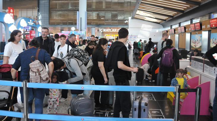 İstanbul Havalimanı’nda bayram tatili yoğunluğu
