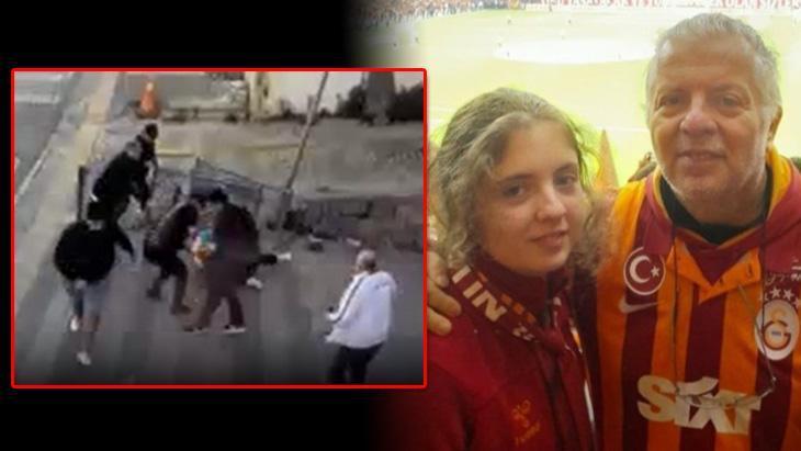 Kadıköy’de Galatasaraylı baba ve kızına saldırı görüntüleri ortaya çıktı