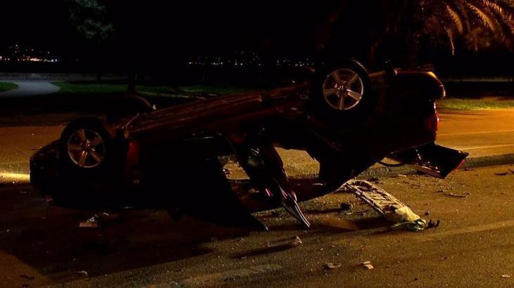 Kartal Sahilyolu’nda 3 aracın yarışı kazaya neden oldu