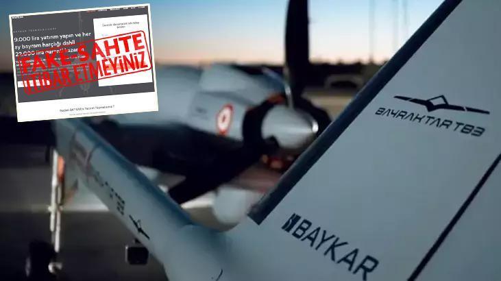 Baykar’dan dolandırıcılık uyarısı! Lütfen bize bildiriniz