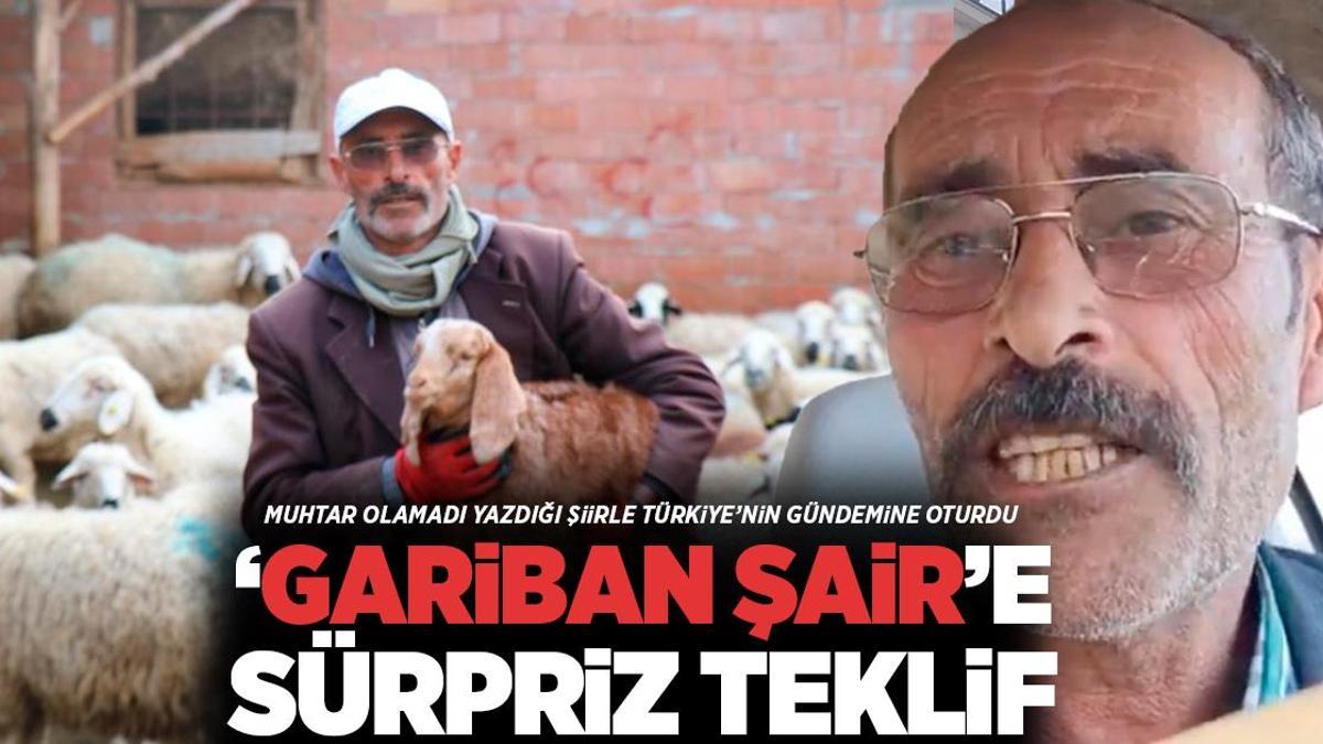 Türkiye’nin gündemine oturmuştu! Muhtar olamayan ‘gariban şair’e sürpriz teklif
