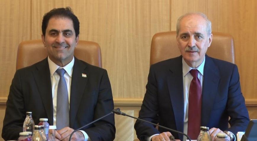 TBMM Başkanı Kurtulmuş, Muhsin Ali Ekber El Mendelavi kabul etti