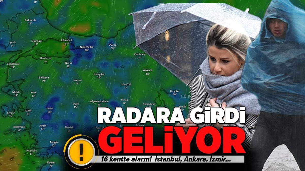 Meteoroloji’den 16 kent için son dakika uyarısı! Saatler kaldı, çok kuvvetli geliyor