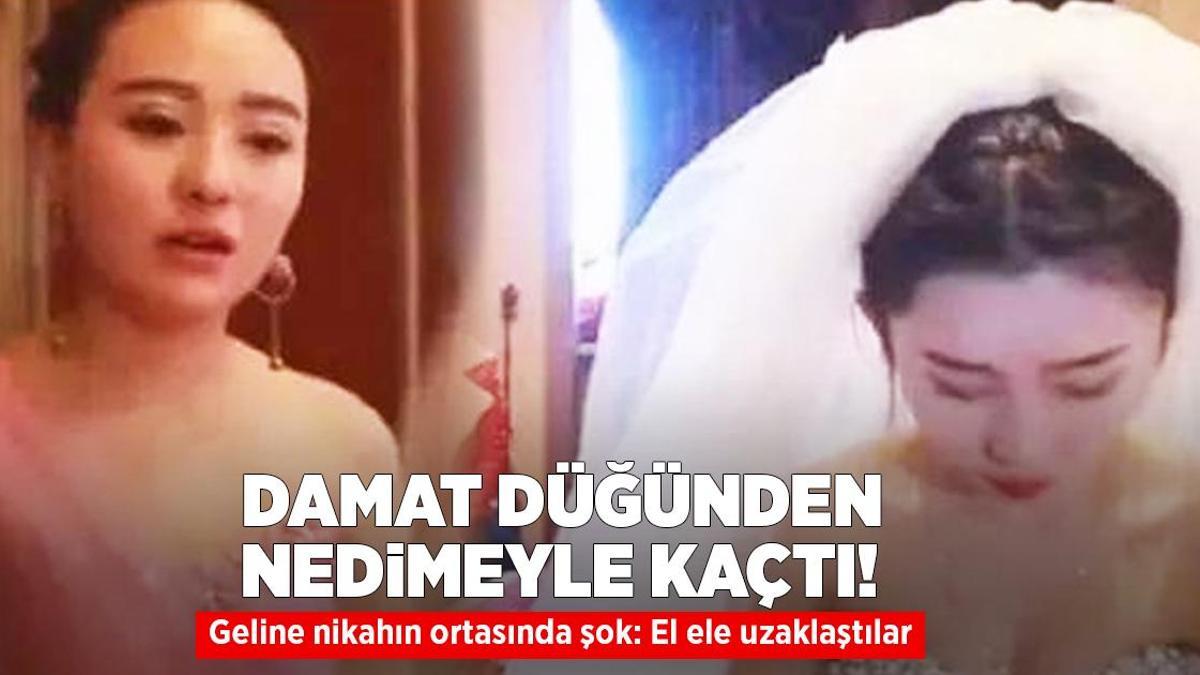 Geline düğünün ortasında arkadaş şoku! Damat nedime ile el ele uzaklaştı