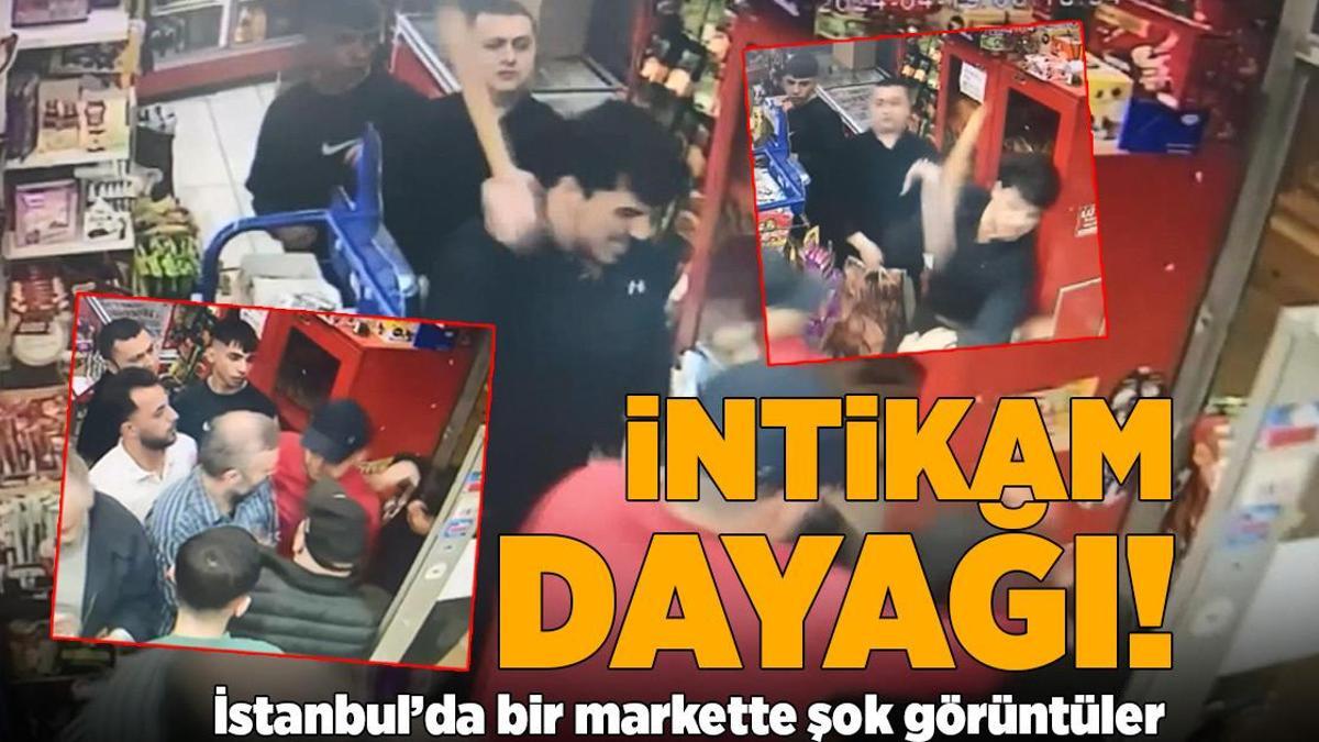 İntikam dayağı! İstanbul’da bir markette şok görüntüler