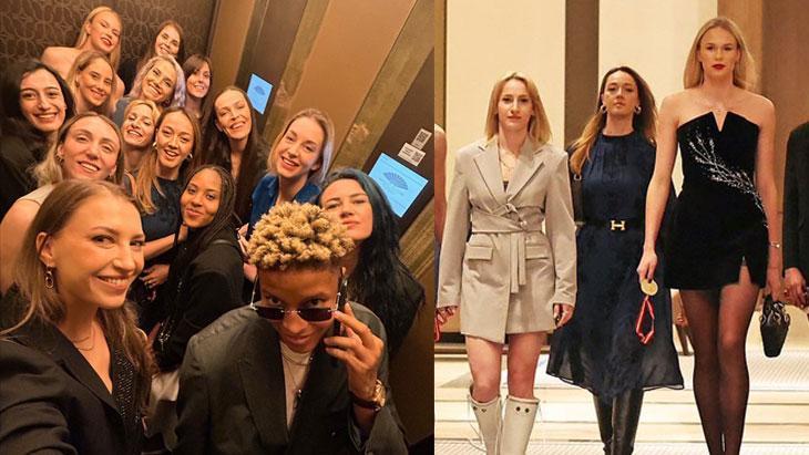 Fenerbahçe Opet’te şampiyonluk yemeği! Voleybolcular şıklık yarışına girdi