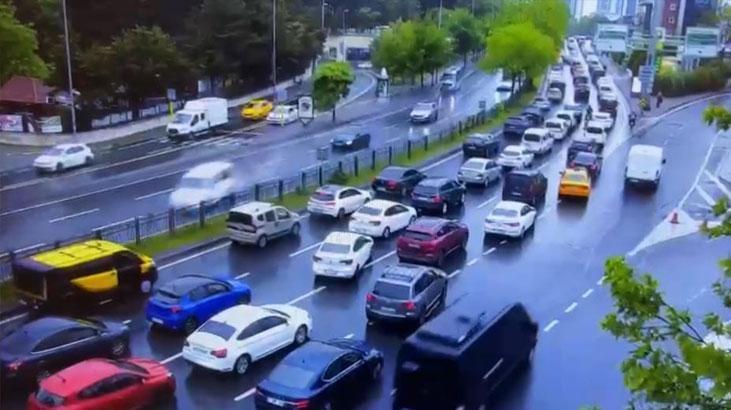 Beşiktaş’taki zincerleme kazanın görüntüleri ortaya çıktı